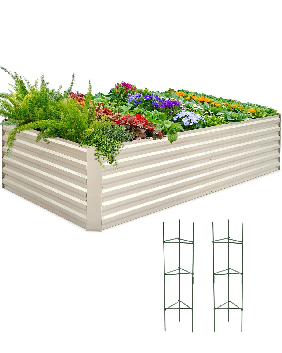 Quictent 8'x4'x2' Tall Raised Garden Bed