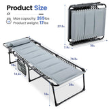 KING BIRD Cotton Chaise Lounge Chair