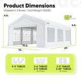Quictent 13'x20' Premium Party Tent with Removable Windows