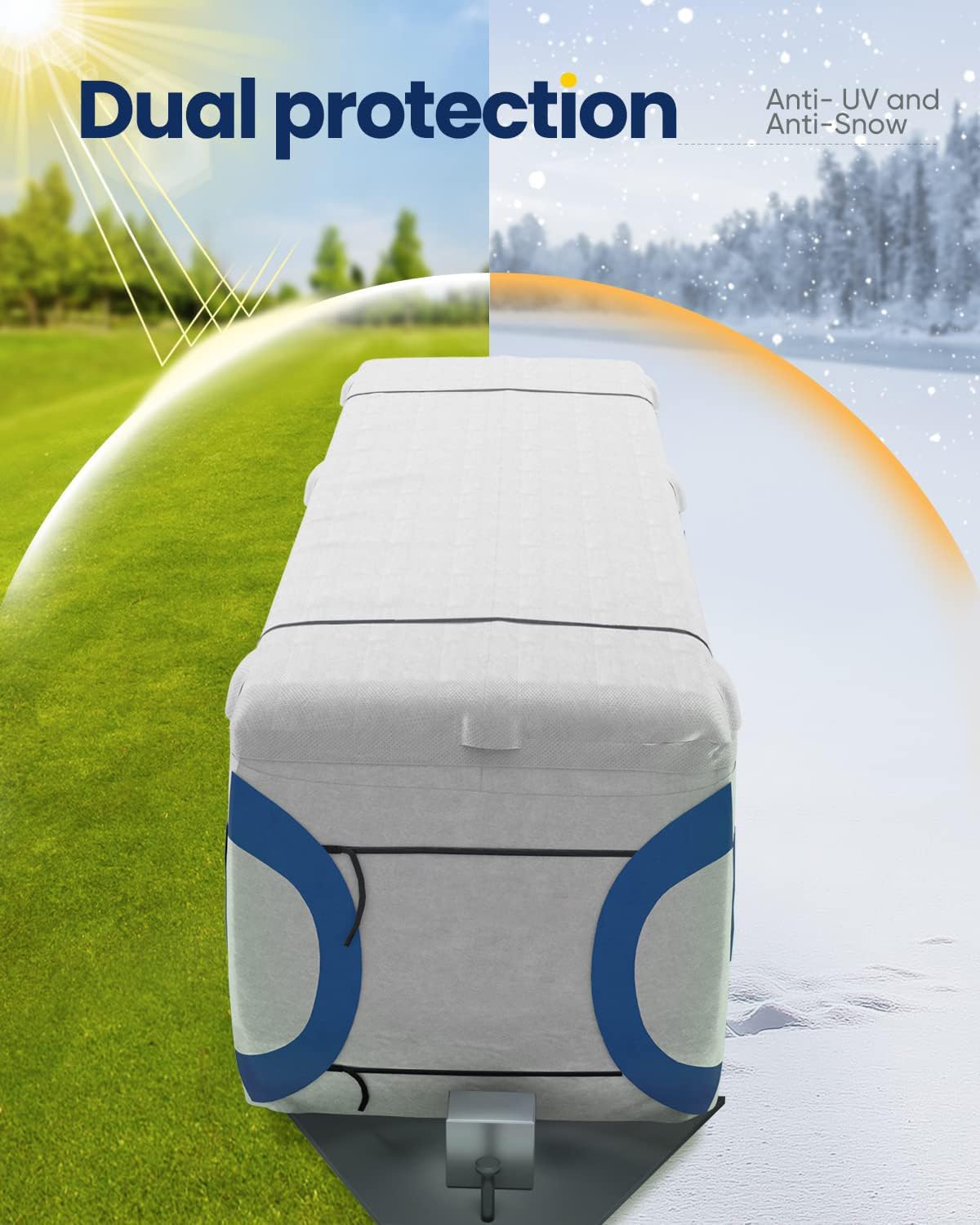 KING BIRD 20'-22' 300D Oxford 5-Layer RV Cover