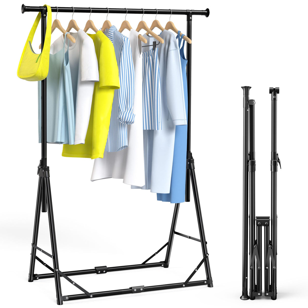 MAXLEAD 64.5" 4-Level Foldable Clothes Rack