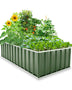 KING BIRD 68"x36"x18" Galvanized Raised Garden Bed