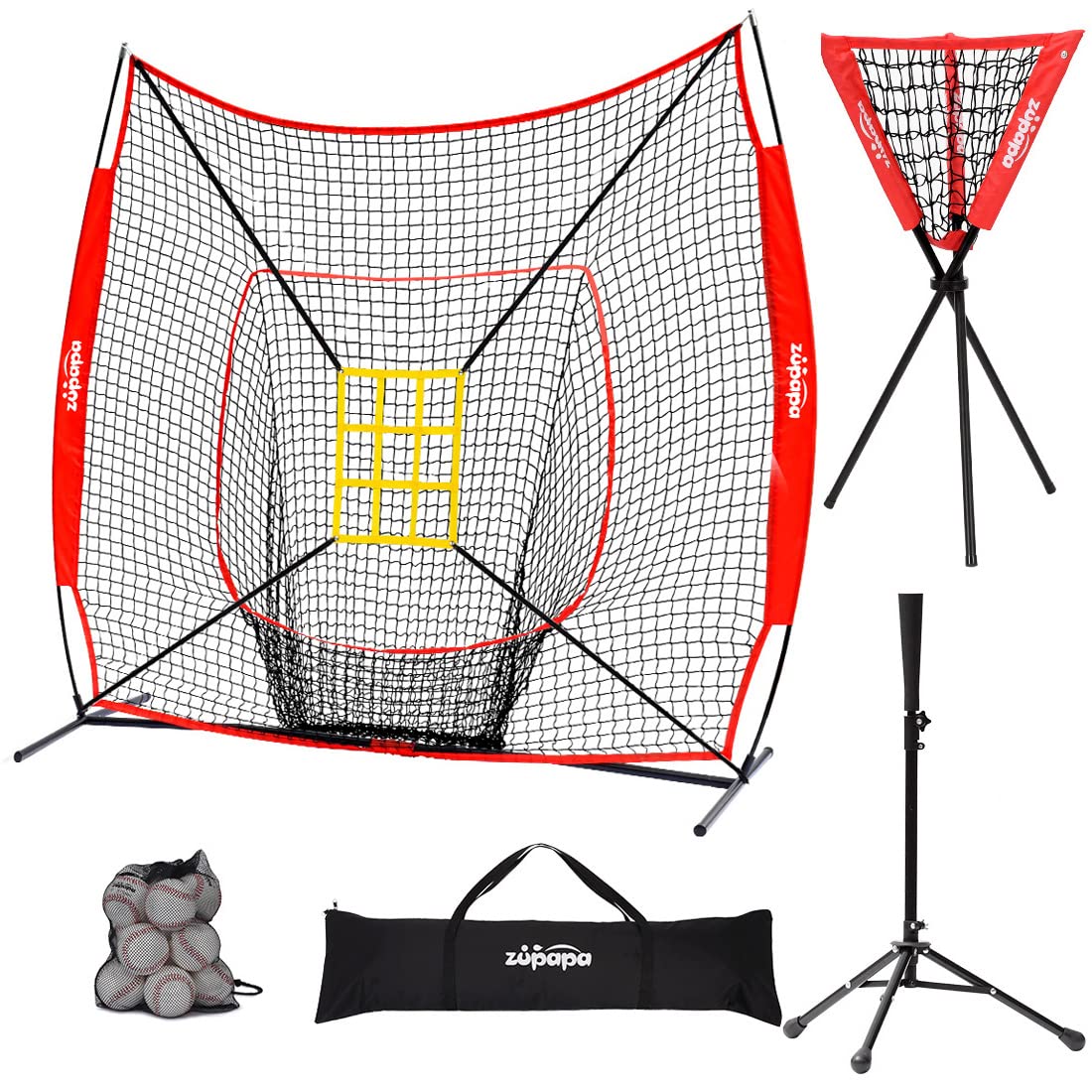 Zupapa 7'x7' Baseball Softball Practice Set