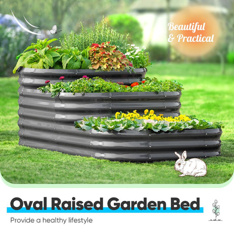 Quictent 43"x63"x31.5" Tiered Raised Garden Bed Kit