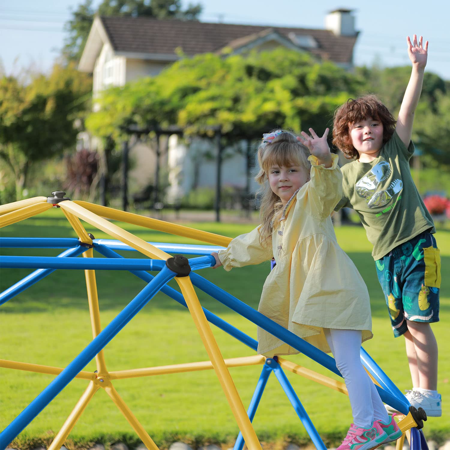 Zupapa 750LBS 9FT Geometric Dome Climber - Blue
