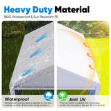 Quictent 13'x20' Reinforced Car Canopy with Removable Sidewalls