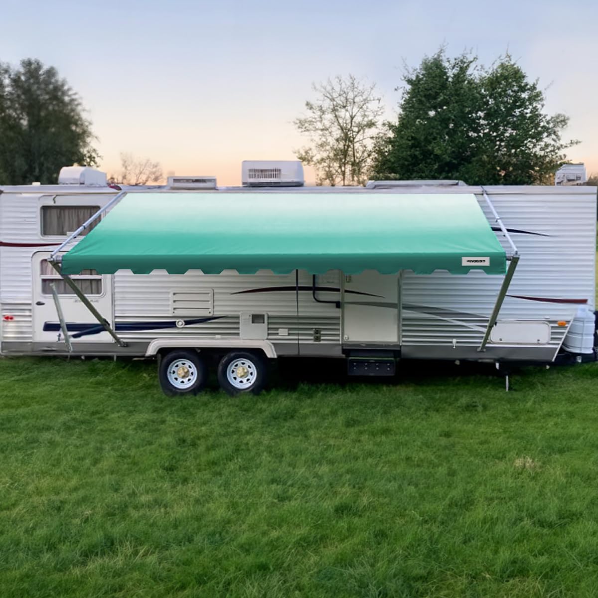 KING BIRD 16' RV Awning Replacement – Green