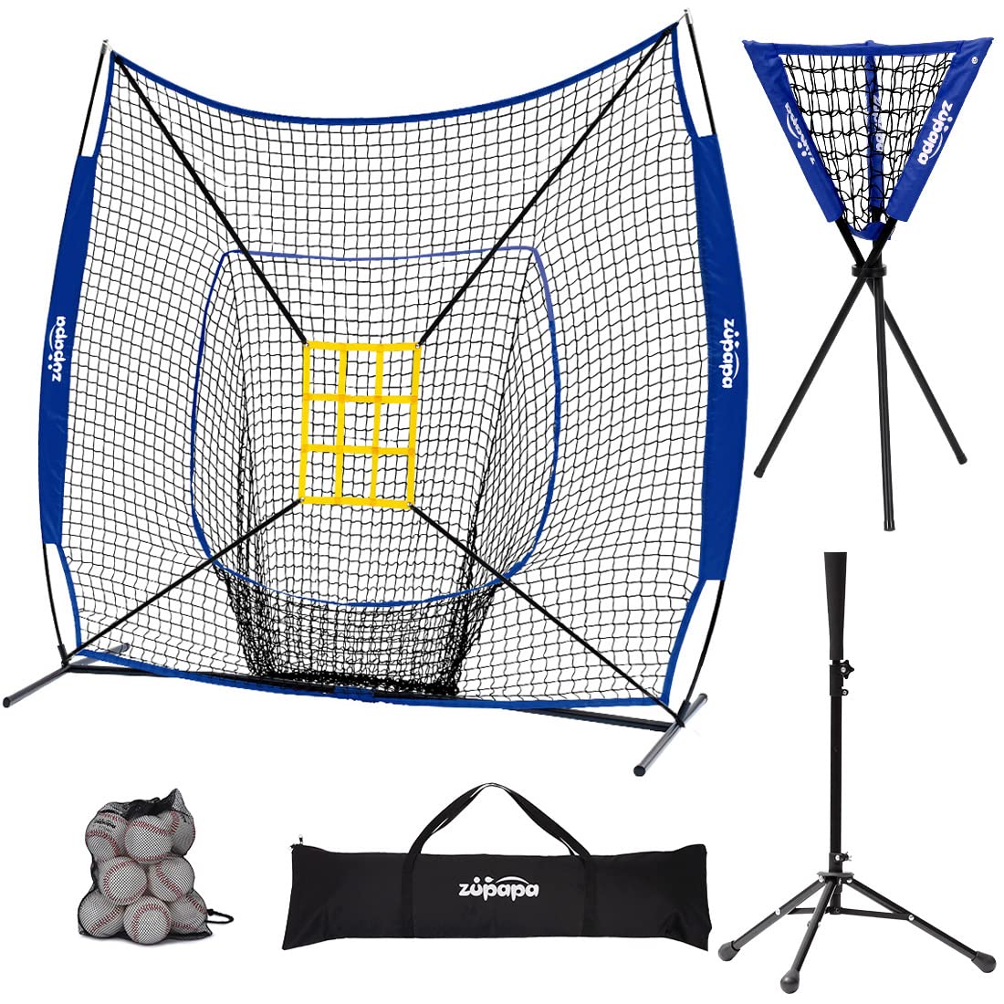 Zupapa 7'x7' Baseball Softball Practice Set