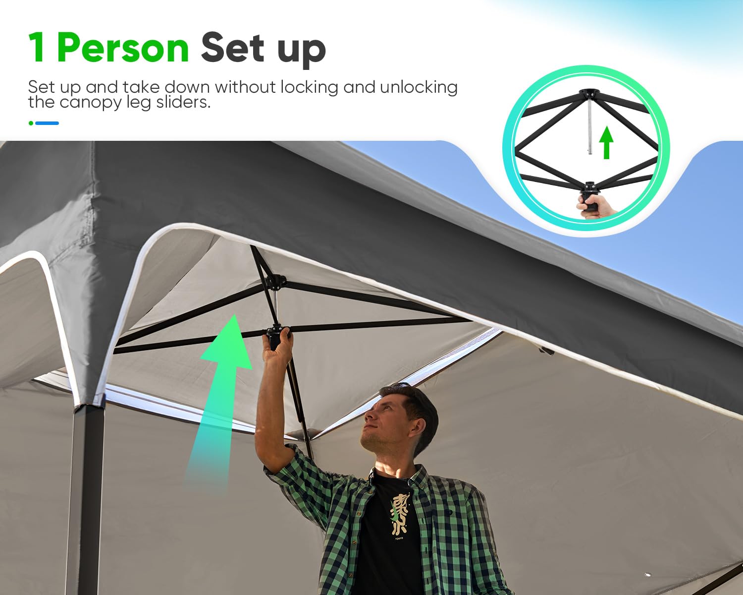 Quictent 12'x12' Pop-up Gazebo Canopy with Sun Protection - Grey
