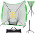 Zupapa 7'x7' Baseball Softball Net Tee Caddy Practice Combo