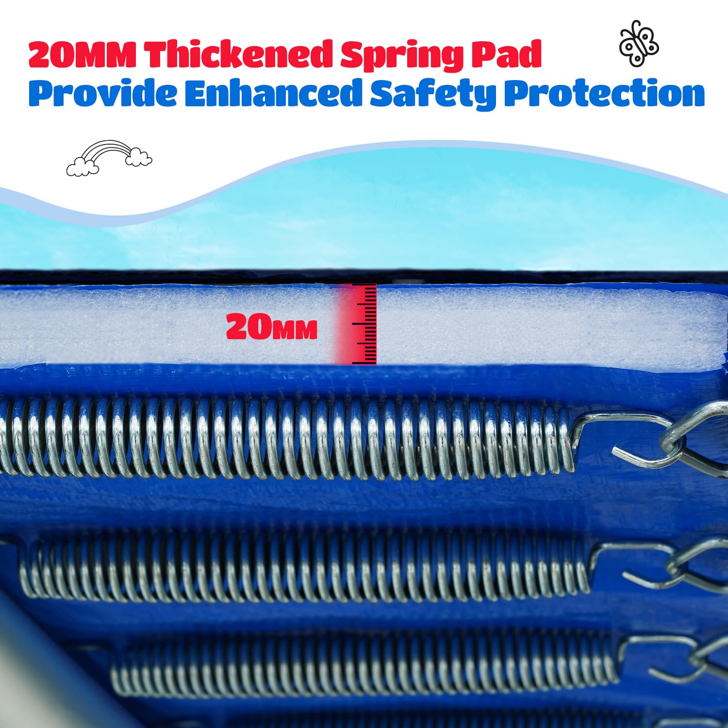 ORCC Replacement Trampoline Pad for 11-16FT Trampoline
