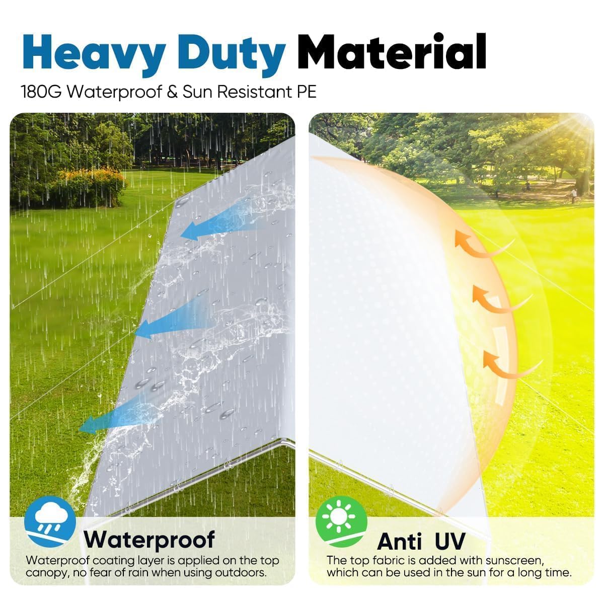 Quictent 10'x20' Heavy Duty Canopy Shelter - White