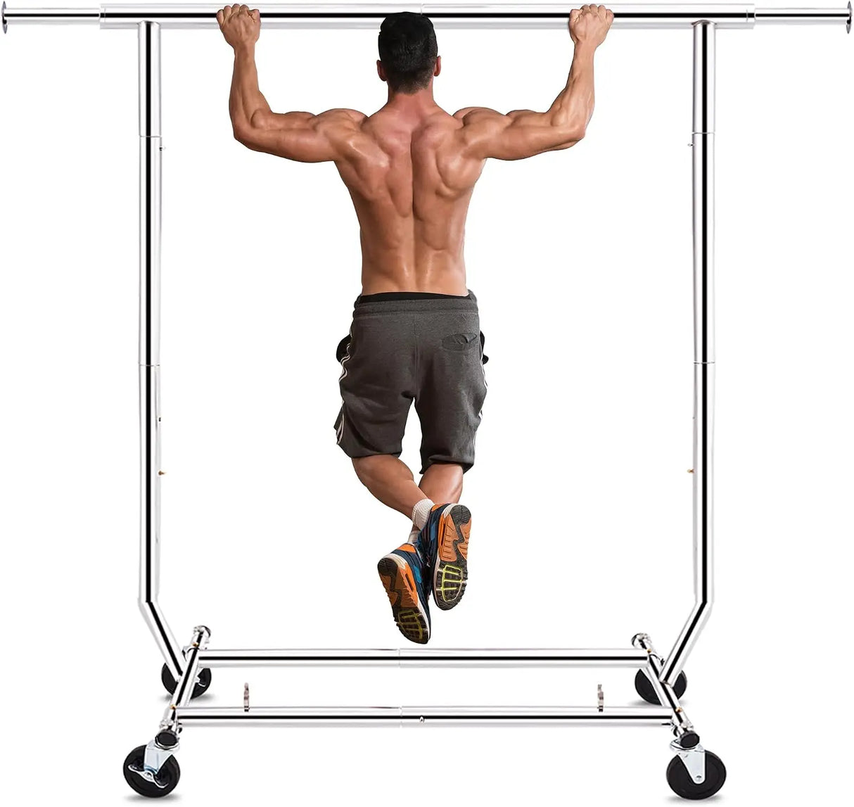 HOKEEPER 75"W 400LBS Adjustable Garment Rack