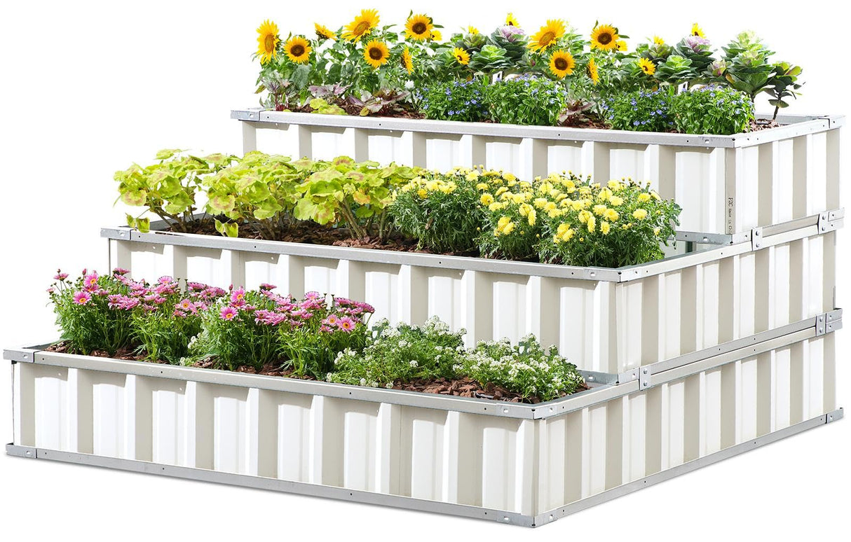KING BIRD 46"x46"x23.6" 3-Tier Garden Bed