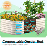 Quictent 8'x4'x2' Oval Raised Garden Bed Kit