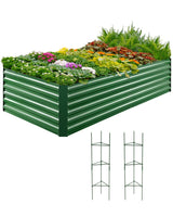 Quictent 8'x4'x2' Tall Raised Garden Bed - Green
