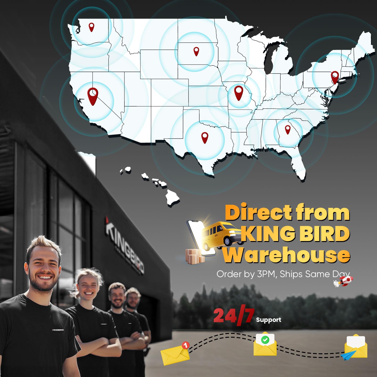 KING BIRD 24'-27' RV Cover (7-Layer)