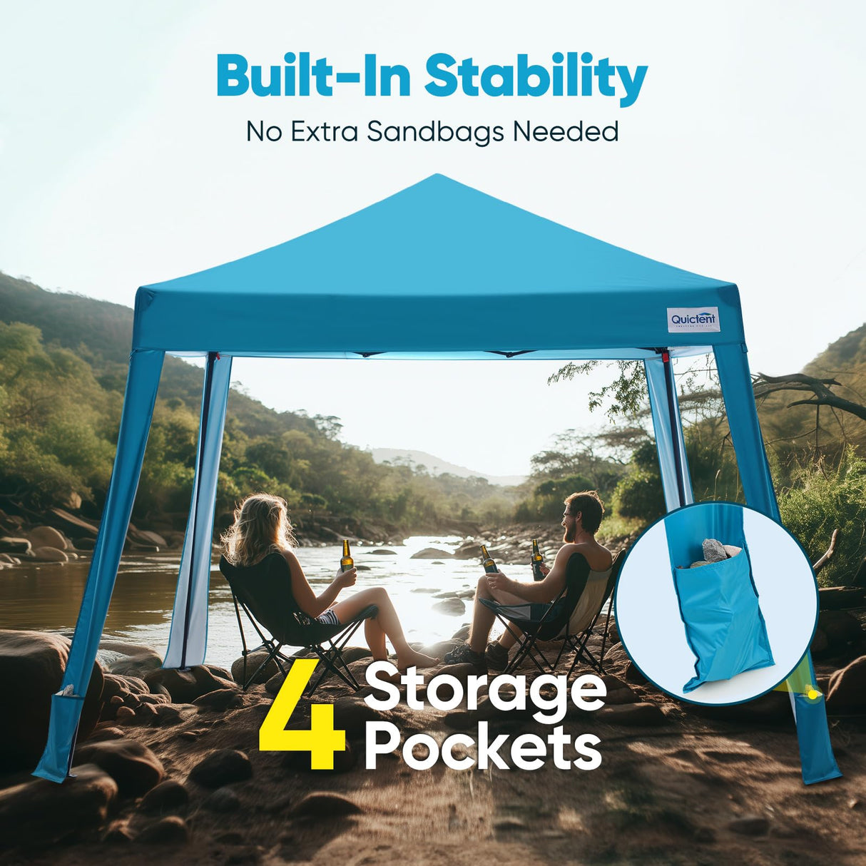 Quictent 10'x10' Portable Pop-Up Canopy Tent