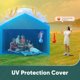 Quictent 10'x20' Carport Replacement Cover with Leg Cloth - Green