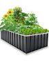 KING BIRD 68"x36"x18" Galvanized Raised Garden Bed