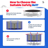 ORCC Trampoline Outer Net Only for 8-16FT Trampoline