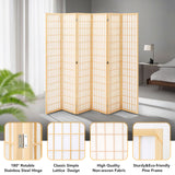 JOSTYLE Shoji Screen Divider - Natural (6-Panel)