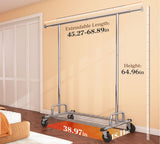 HOKEEPER Heavy Duty Rolling Garment Rack