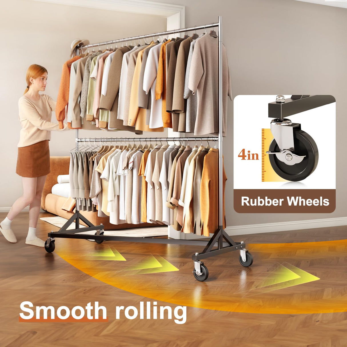 HOKEEPER 550LBS Z-Rack Garment Rack