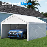 Quictent 13'x20' Reinforced Car Canopy with Removable Sidewalls