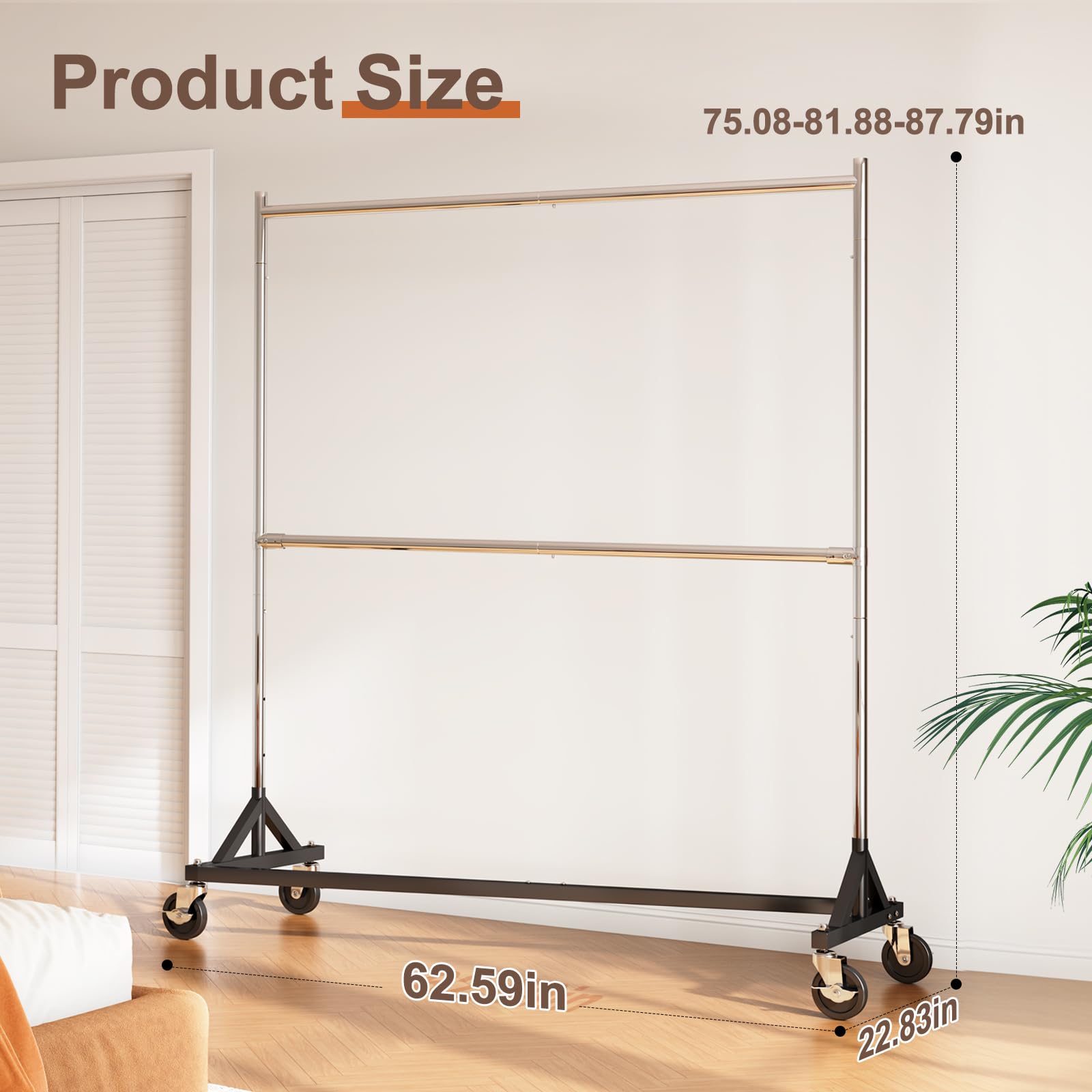 HOKEEPER 550LBS Z-Rack Garment Rack
