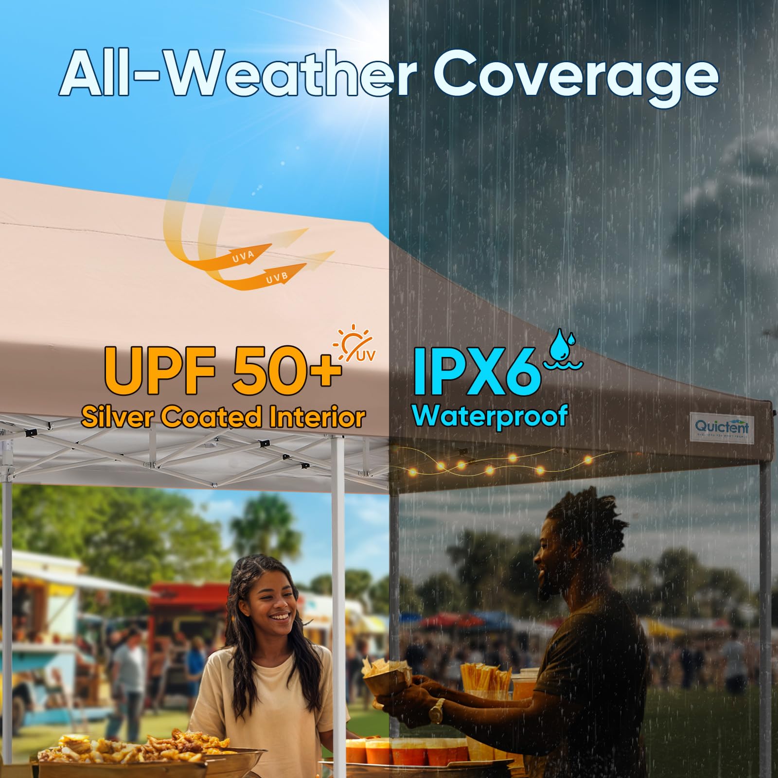 Quictent 10'x20' Heavy Duty Pop-Up Canopy
