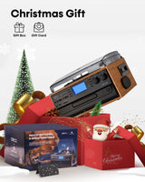 ORCC 10-in-1 Portable Bluetooth Vinyl Turntable