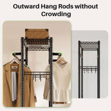 HOKEEPER 400LBS Freestanding Garment Rack with Hooks