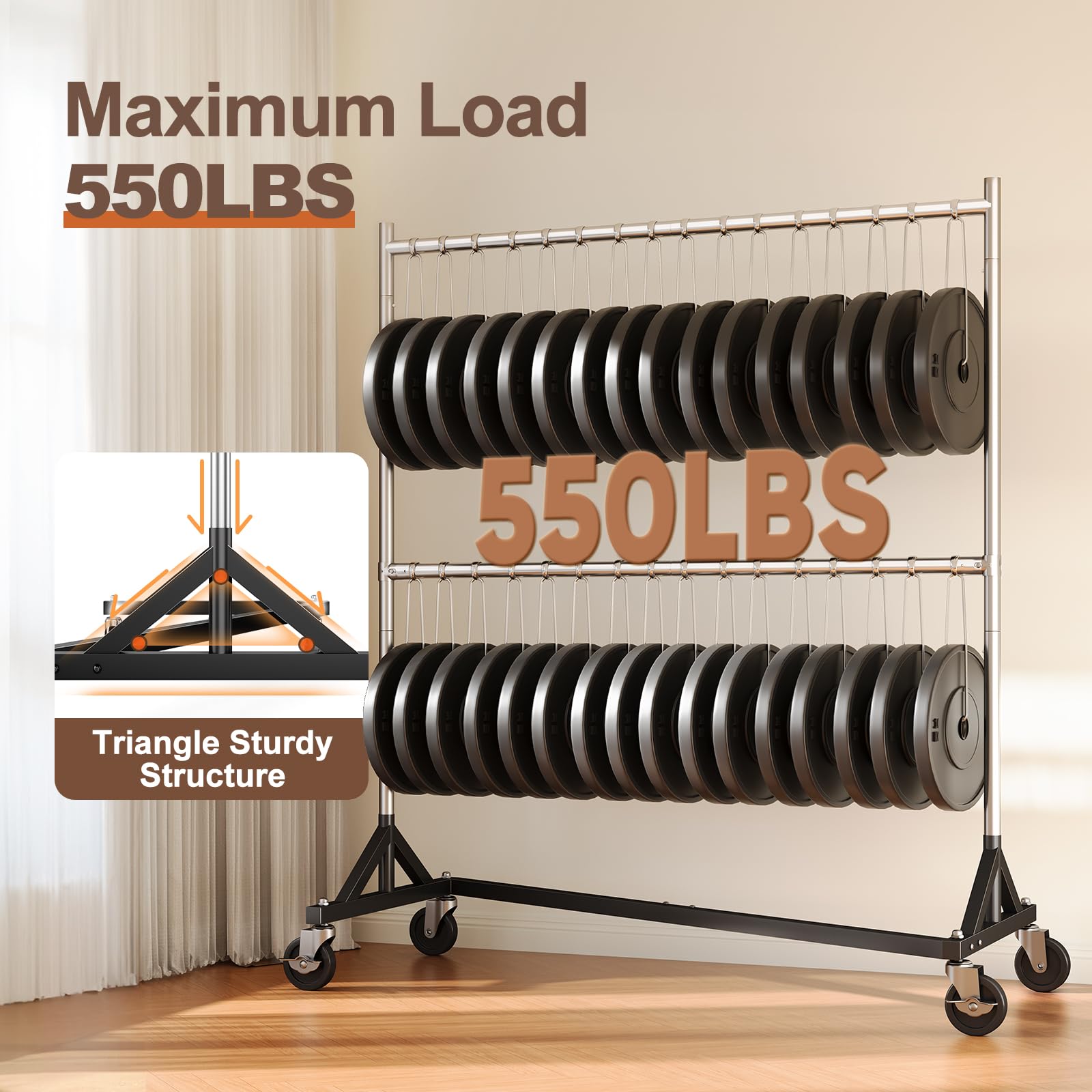 HOKEEPER 550LBS Z-Rack Garment Rack