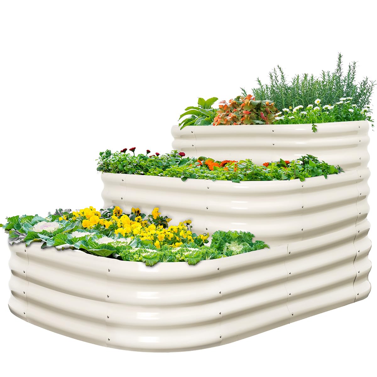 Quictent 43"x63"x31.5" Tiered Raised Garden Bed Kit