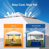10'x10' Standard Instant Pop Up Canopy - White