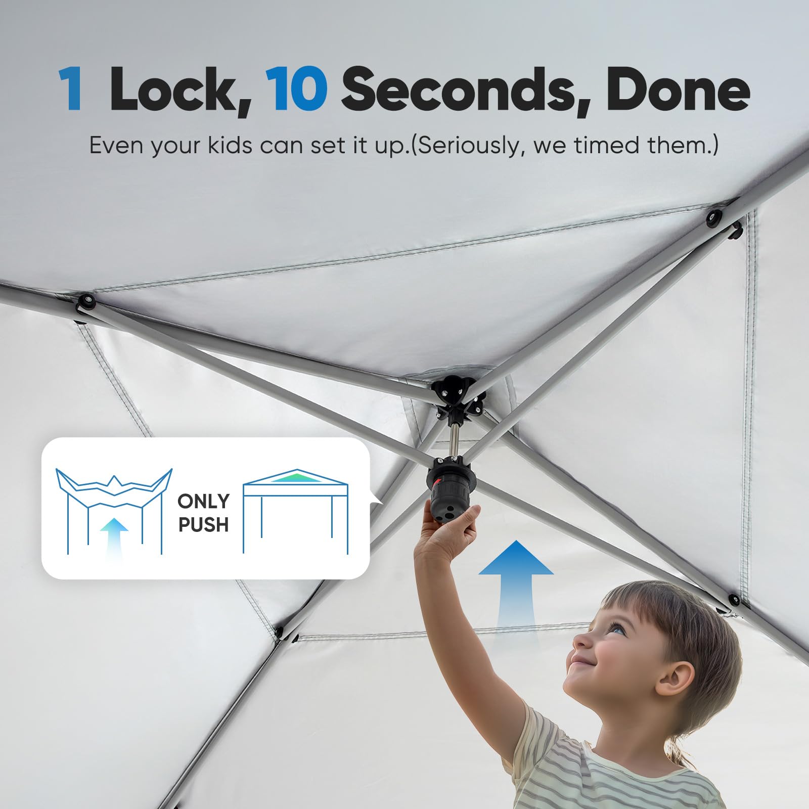Quictent 10'x10' Pop up Screened Canopy with Mosquito Netting - Green