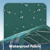 Quictent 10'x20' Carport Replacement Cover with Leg Cloth - Green