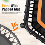 Zupapa 300LBS 40"/45" Fitness Trampoline with Adjustable Bar