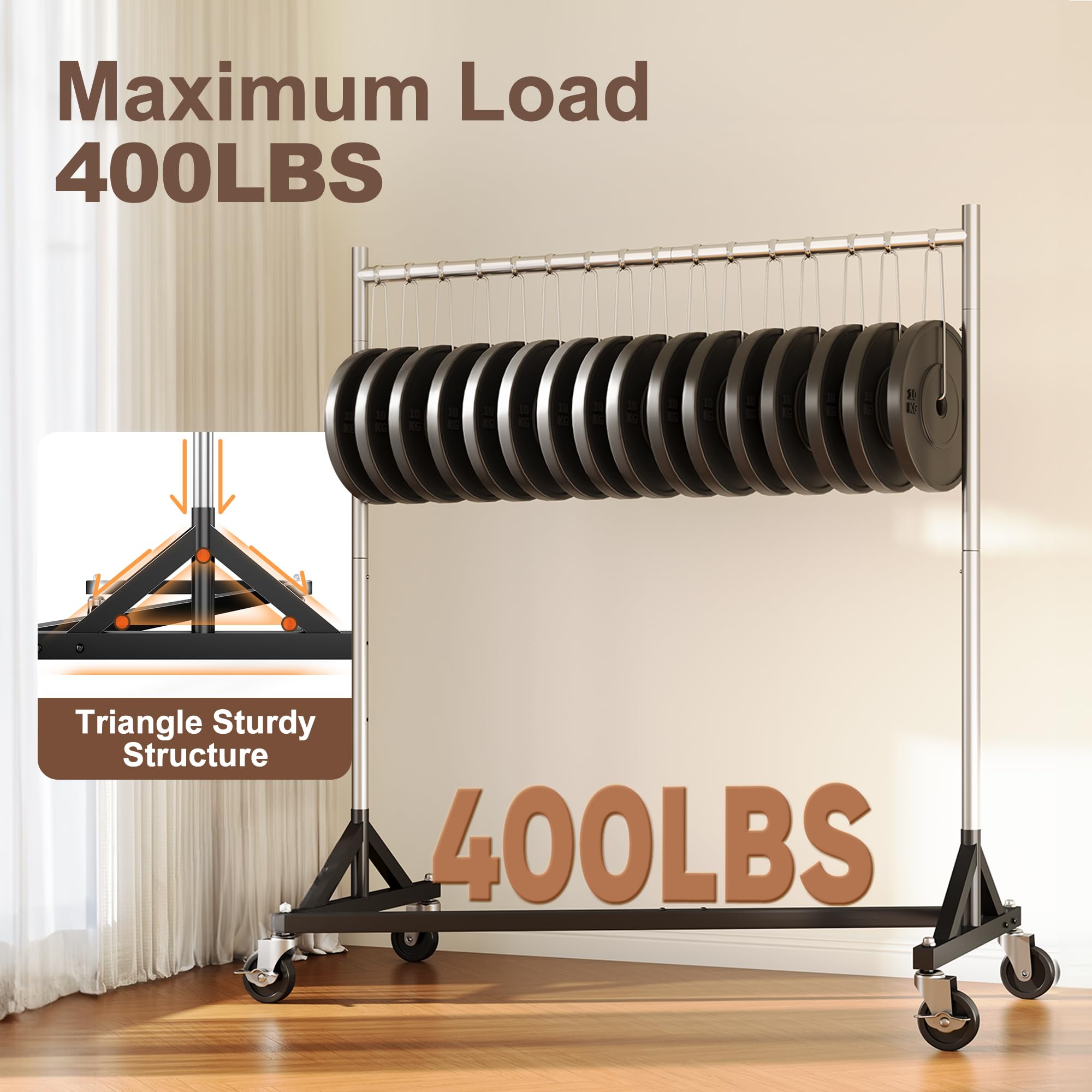 HOKEEPER 63"W Adjustable Z-Rack Garment Rack