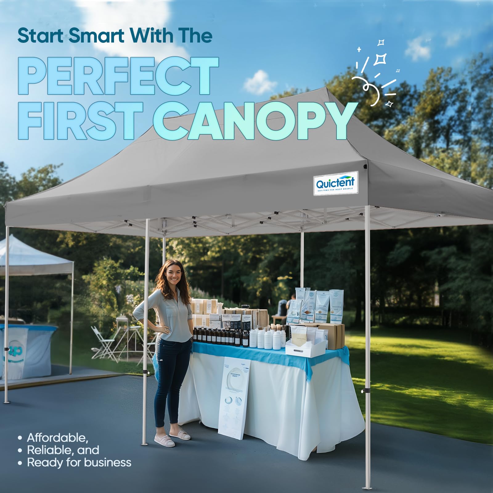 Quictent 10'x20' Heavy Duty Pop-Up Canopy