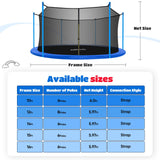 ORCC Kids Trampoline Net for 10-16FT Trampoline
