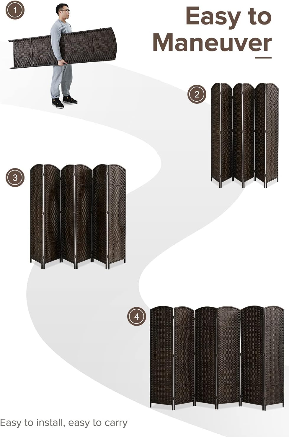 Corelax 6ft Extra Wide Room Divider
