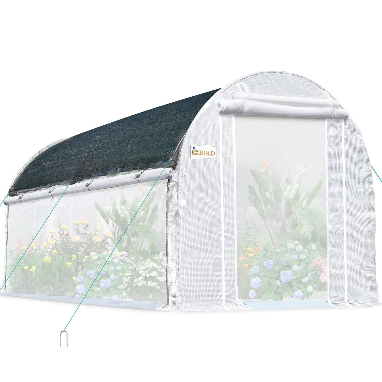 KING BIRD 15'x6.6'x6.6' Walk-in Greenhouse