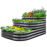 Quictent 43"x63"x31.5" Tiered Raised Garden Bed Kit
