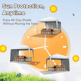 Quictent 10'x10' Pop-Up Canopy with 1 Sidewall