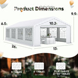 13'x26' Heavy Duty Party Tent