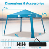 Quictent 10'x10' Portable Pop-Up Canopy Tent