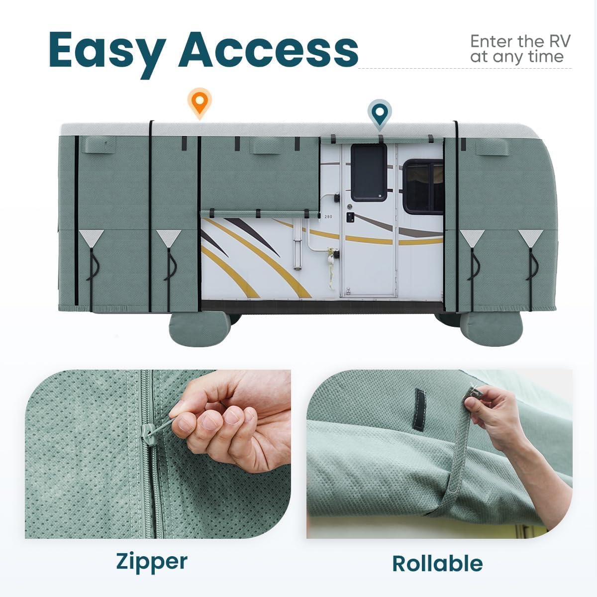 KING BIRD 40'-43' Class A RV Cover (7-Layer)