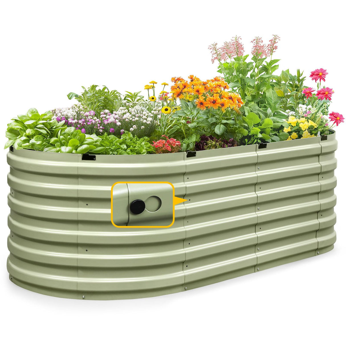 KING BIRD 74"x36"x23" Quick-Setup Garden Bed